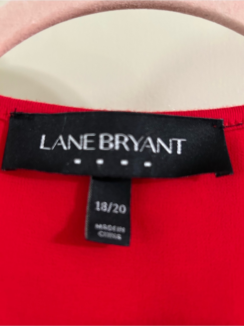 Lane Bryant Bright Red Women's Top - Picture 4 of 4